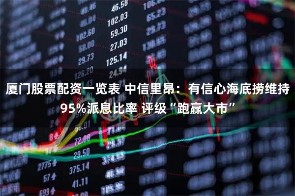 厦门股票配资一览表 中信里昂:有信心海底捞维持95%派息比率 评级“跑赢大市”